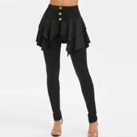 Tiered Ruffle Skirted Legging