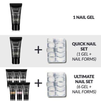 BeautiNail Glitter PolyGel Nail Kit