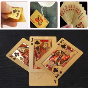 Luxury 24K Gold Foil Poker Playing Cards