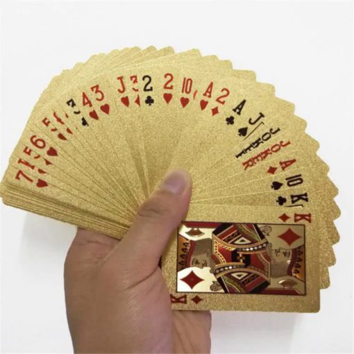 Luxury 24K Gold Foil Poker Playing Cards