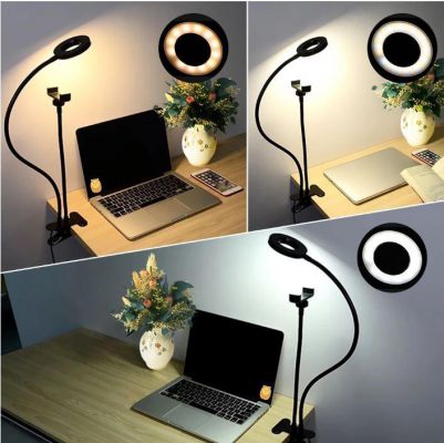 Hollywood studio,flexible selfie ring light,phone holder,Perfect lighting,Portable Photo Lighting Studio