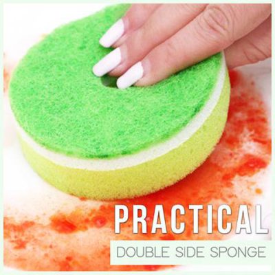 Double-Side Suction Cup Cleaning Sponges - Set For 5