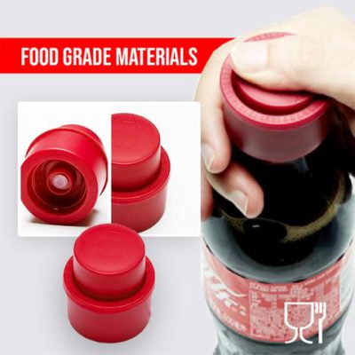 Press-Type Inflatable Soda Caps