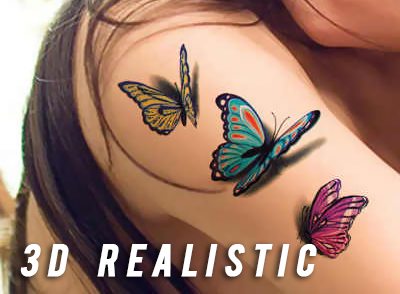 Trendy 3D Tattoo Stickers