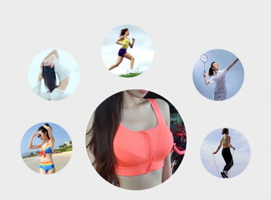 FOUR-LEVEL SHOCK-PROOF SPORTS BRA