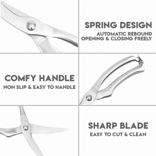 All In One Stainless Kitchen Scissors - Image 3