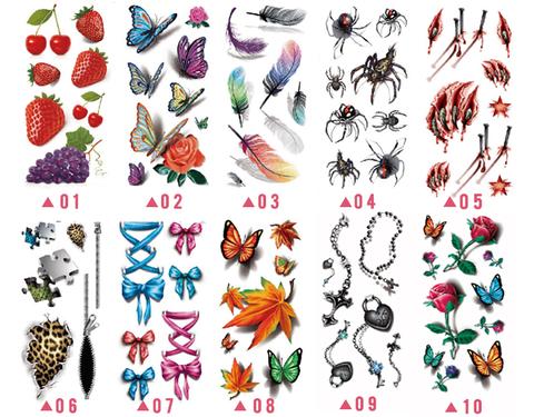 Trendy 3D Tattoo Stickers