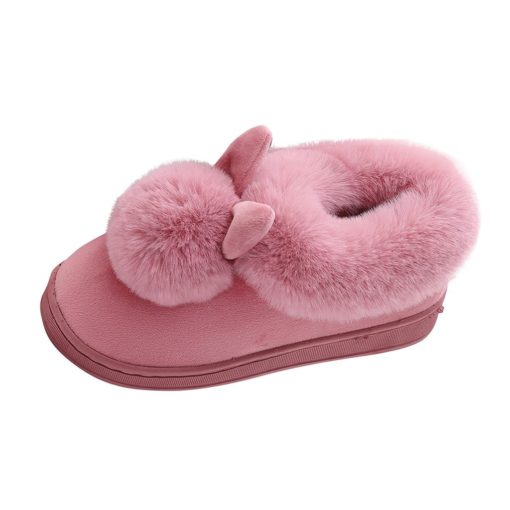 Fluffy Bunny Ear Slippers - Image 5