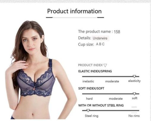 Lace Full Coverage Wireless Bra - Image 2