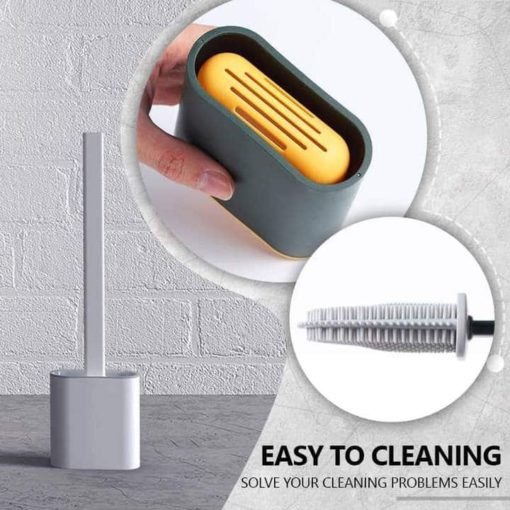 Bathroom Toilet Cleaning Brush And Holder Set - Image 4