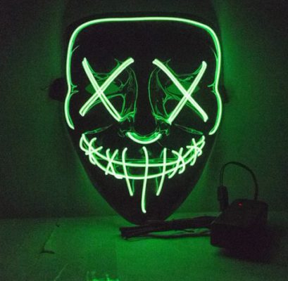 Halloween Led Face Mask,Led Face Mask,Face Mask,Halloween Led Face