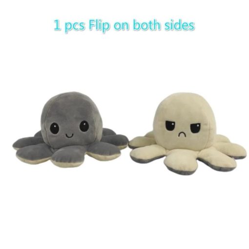 Multicolored Reversible Octopus Plush Toy - Image 11