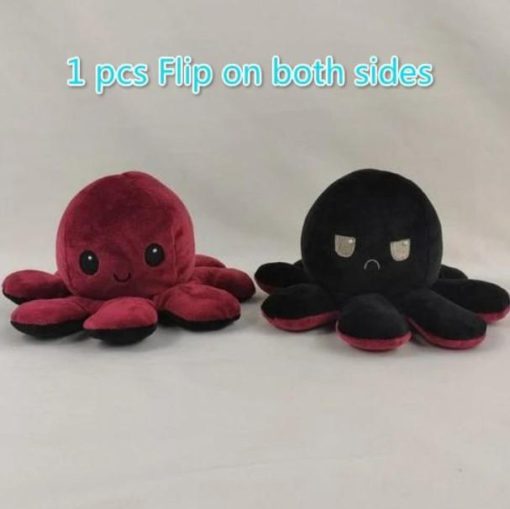 Multicolored Reversible Octopus Plush Toy - Image 12