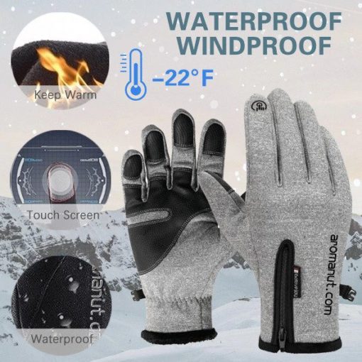 Unisex Winter Warm Waterproof Touch Screen Gloves - Image 2