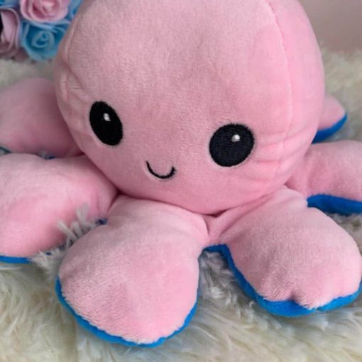 Multicolored Reversible Octopus Plush Toy - Image 4