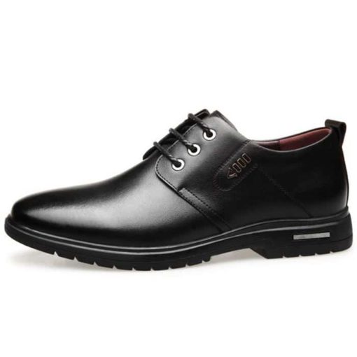 Men Microfiber Leather Non Slip Business Comfy Formal Shoes - Image 4