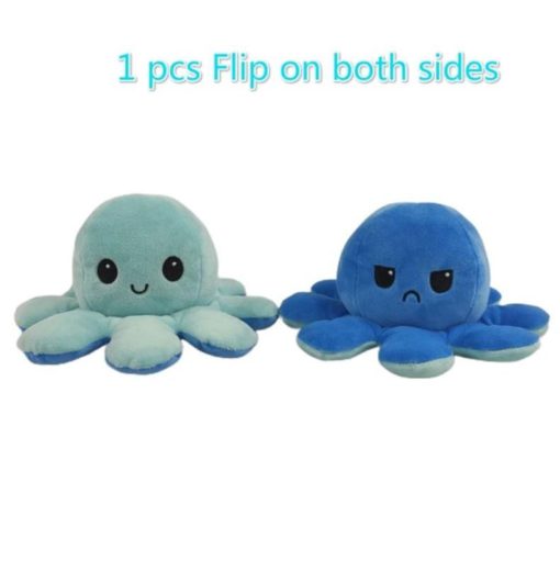 Multicolored Reversible Octopus Plush Toy - Image 7