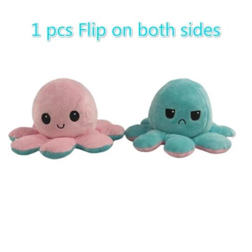 Multicolored Reversible Octopus Plush Toy - Image 9