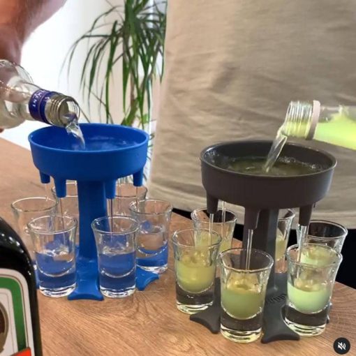 6 Shot Glass Dispenser Holder