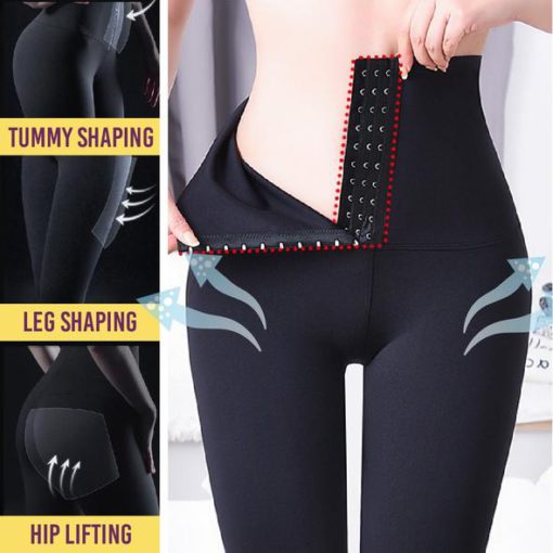 High-Waist Corset Shaping Leggings - Image 6