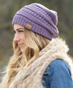 Knit Slouchy Beanie,Slouchy Beanie,Soft Knit