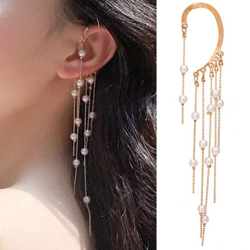 Thread Tassel Drop Earrings For Women - Image 2