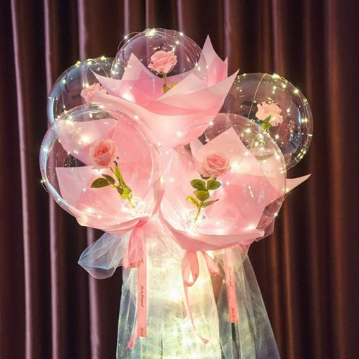 Led Balloon Rose Bouquet - Image 2