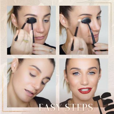 Eye Shadow Applicator,GlamUp Easy Crease Line Kit