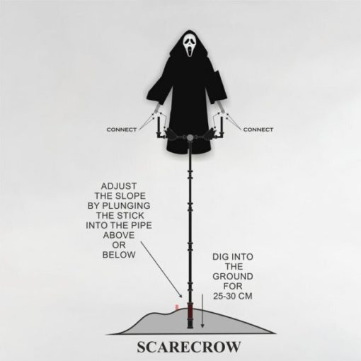 Screaming Scarecrow For Garden - Image 3