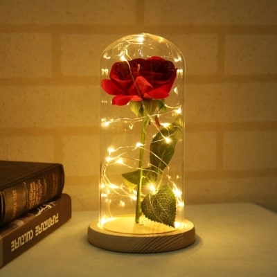 Enchanted Rose Flower Lamp,lamp,Flower Lamp,Enchanted Rose,Rose