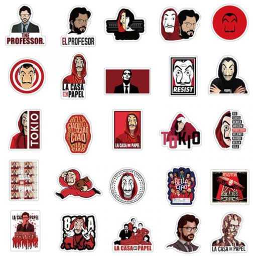 La Casa De Papel Stickers,La Casa De Papel