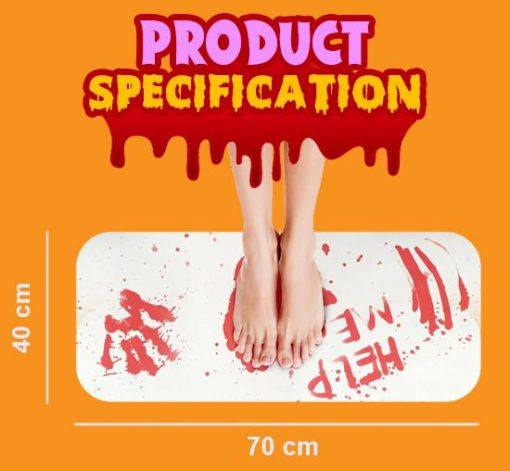 Halloween Bloody Color Changing Bath Mat,Bloody Color Changing Bath Mat,Changing Bath Mat,Bath Mat,Bloody Color