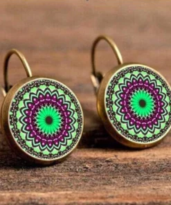 Bohemian Earrings,Boho style earrings,Glass Earrings,Boho style,style earrings