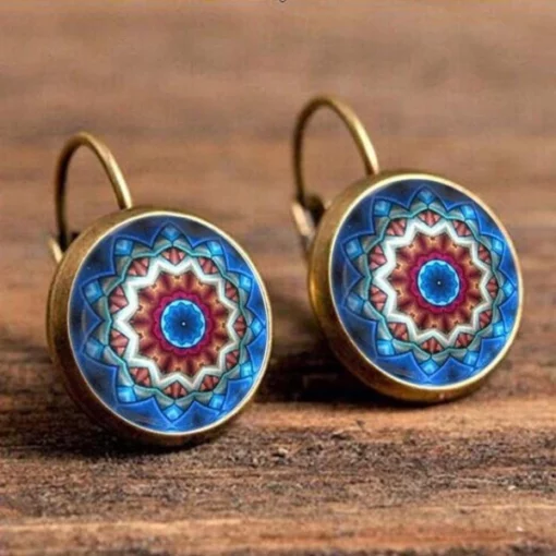 Bohemian Earrings,Boho style earrings,Glass Earrings,Boho style,style earrings