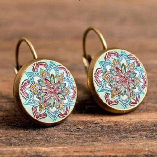 Bohemian Earrings,Boho style earrings,Glass Earrings,Boho style,style earrings