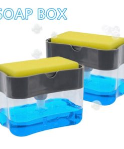 Soap Dispenser,Sponge Rack,Hot 2 in 1 Sponge Rack Soap Dispenser