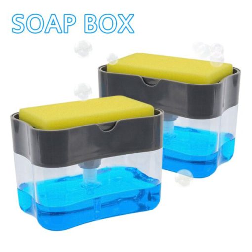 Soap Dispenser,Sponge Rack,Hot 2 in 1 Sponge Rack Soap Dispenser