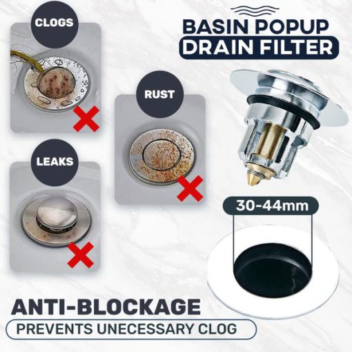 Pop Up Drain Filter,Pop Up Drain,Pop Up,Drain Filter,Basin Popup Drain Filter