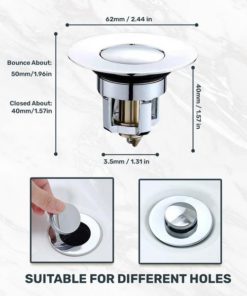 Pop Up Drain Filter,Pop Up Drain,Pop Up,Drain Filter,Basin Popup Drain Filter