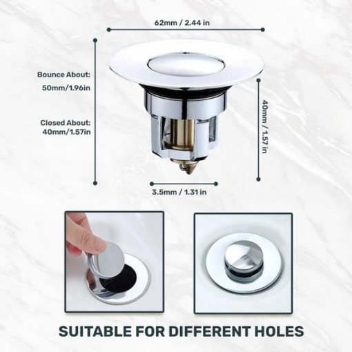 Pop Up Drain Filter,Pop Up Drain,Pop Up,Drain Filter,Basin Popup Drain Filter