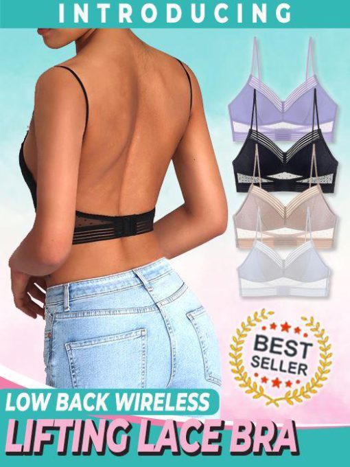 Low Back Wireless Lifting Lace Bra,Wireless Lifting Lace Bra,Lifting Lace Bra,Lace Bra,Low Back