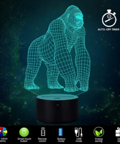 Gorilla Lamp,3D Illusion LED