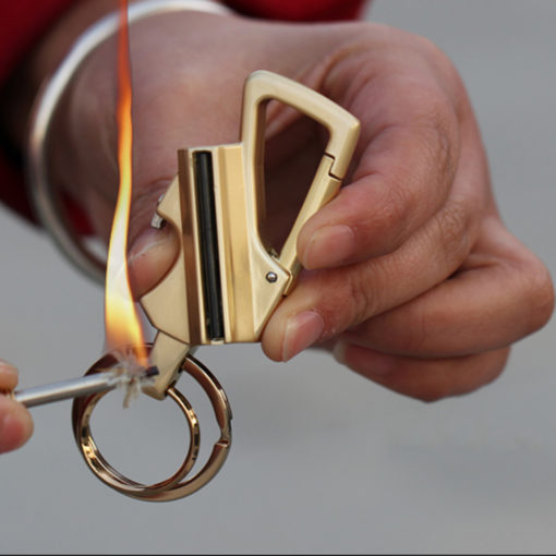 Keychain Flint,Flint Fire,Flint Fire Starter,Bottle Opener