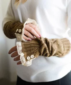 Knitted Fingerless Gloves,Fingerless Gloves