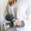 Knitted Fingerless Gloves,Fingerless Gloves