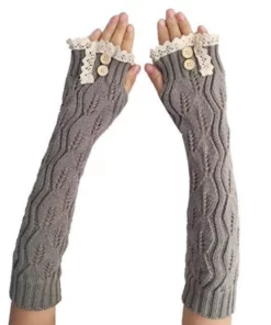 Knitted Fingerless Gloves,Fingerless Gloves