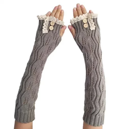 Knitted Fingerless Gloves,Fingerless Gloves