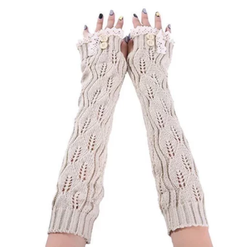 Knitted Fingerless Gloves,Fingerless Gloves