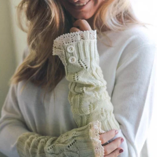 Knitted Fingerless Gloves,Fingerless Gloves