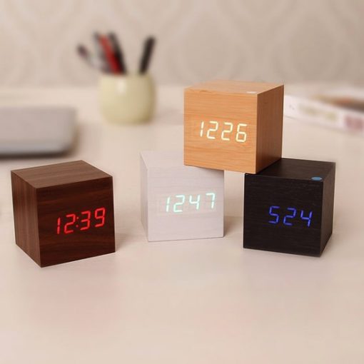 Digital Wood Clock,Wood Clock,Modern Digital